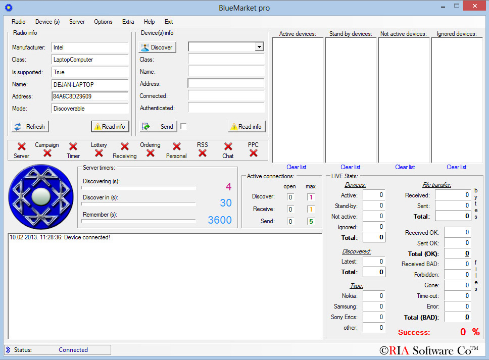 BlueMarket - Bluetooth Marketing Software